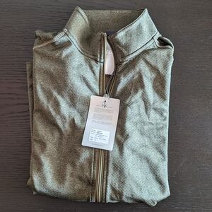 Buki brand small zip up olive green zip up jacket NWT